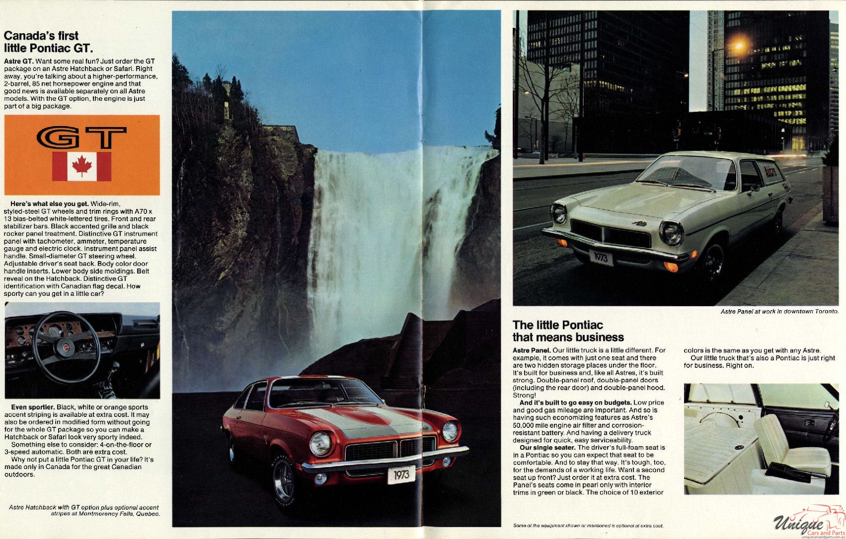 1973 Canadian Pontiac Astre Brochure Page 1